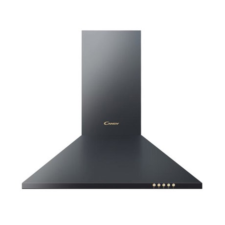 Hota Candy CCC 60GH, Semineu conica, 423 m3/h, 1 motor, Control mecanic, 60 cm, Design rustic, Negru